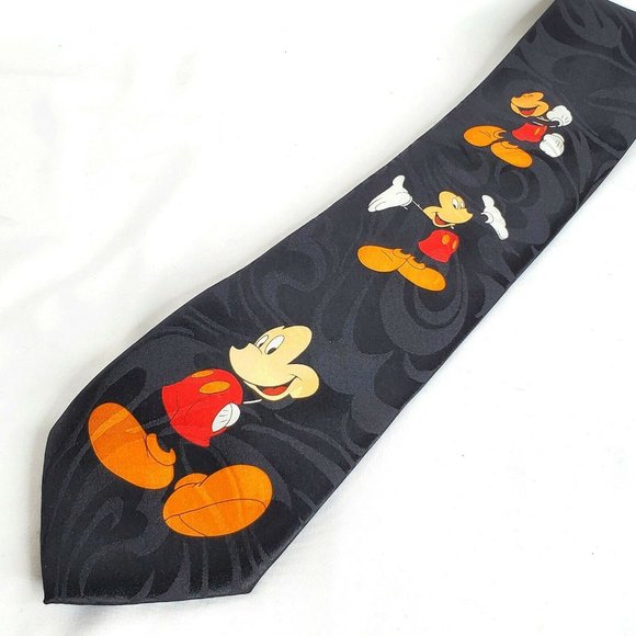 Disney Mickey Mouse Neck Tie Gold City Handmade 10 - Picture 3 of 4